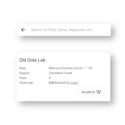 Material bottom sheet showing details about the 'Old Oola Lab'